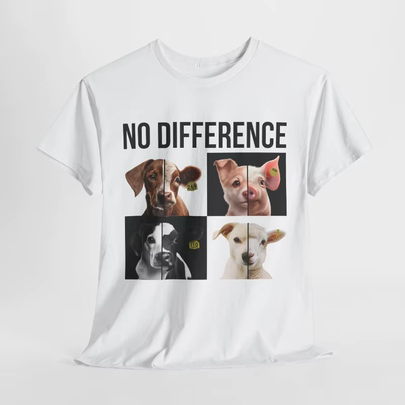 Nouveauté T-shirt Vegan Droits des Animaux pour Homme et Femme