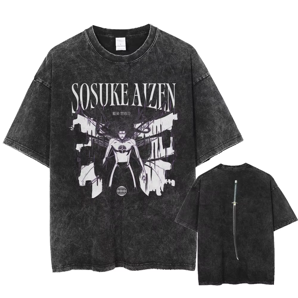 Anime chaud eau de javel Urahara Kisuke impression graphique T-shirt hommes femmes t-shirts Vintage Manga