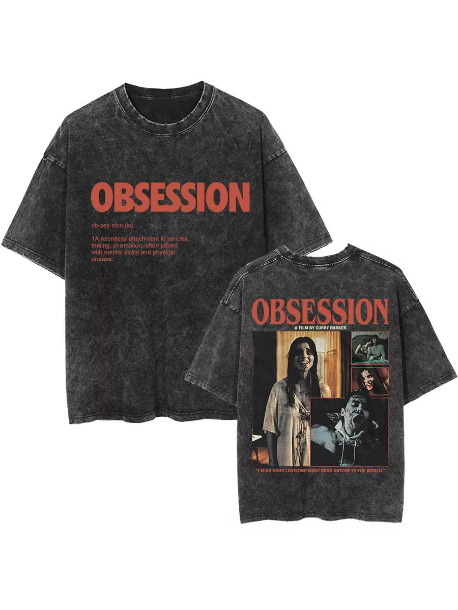 T-shirt surdimensionné Obsession Horror Movie
