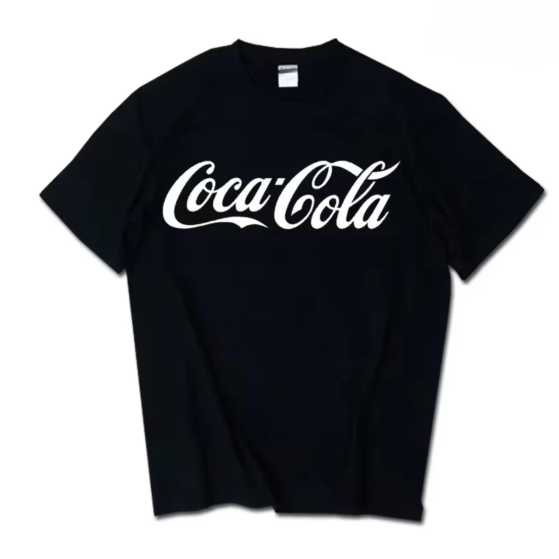T-shirt classique avec logo Coca-Cola imprimé pour hommes et femmes