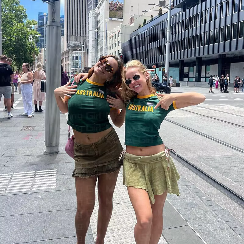 T-shirt vert d'été pour femmes