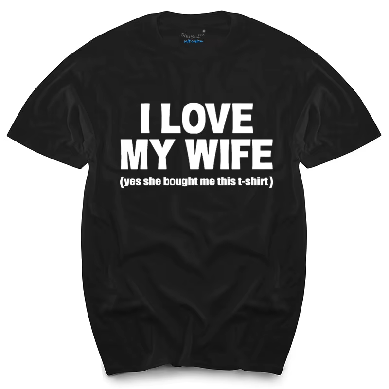 T-shirt I LOVE MY WIFE pour hommes, piles NY ThéTED, Coalition, mari, papa, idée cadeau, nouveauté, mariage, top t-shirts pour hommes