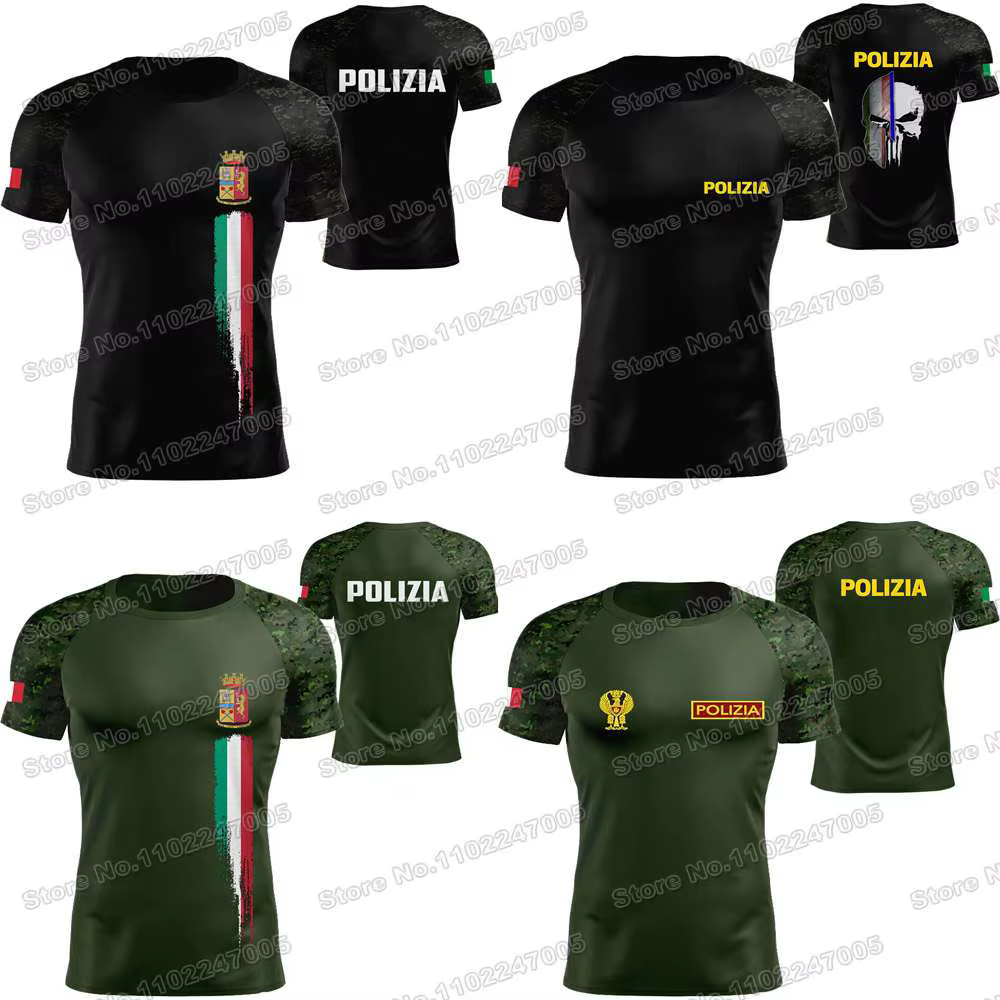 T-shirt de la Police italienne nouveau 2025