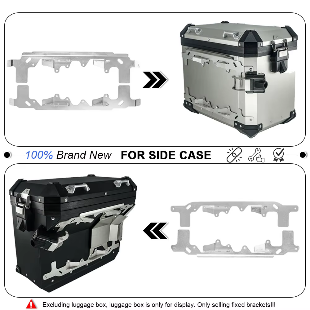 Support fixe de valise en aluminium, plaque de montage pour sacoche supérieure pour BMW R1200GS Adventure R1250GS LC ADV GS R1200 R1250 R1200GSA
