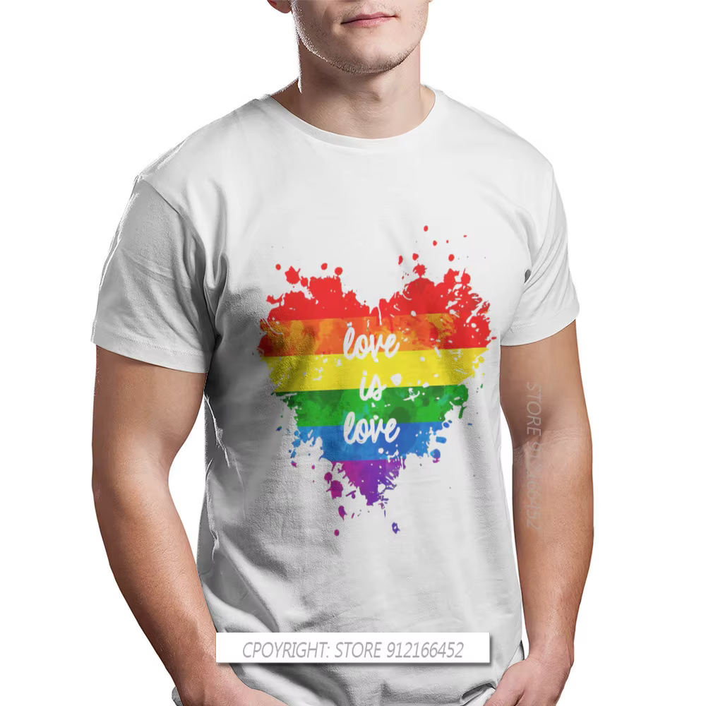 T-shirt hipster Love Is Love Coussins pour hommes