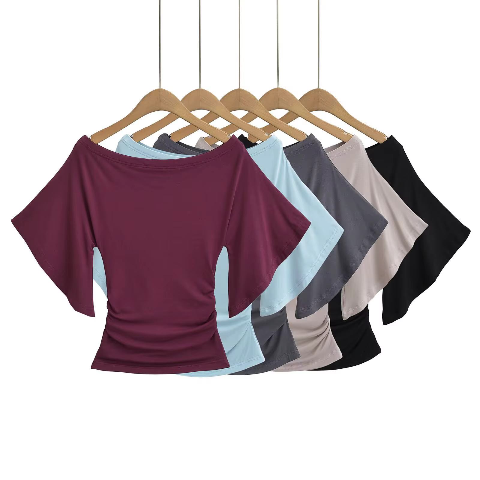 T-shirt asymétrique à une épaule coupe ajustée