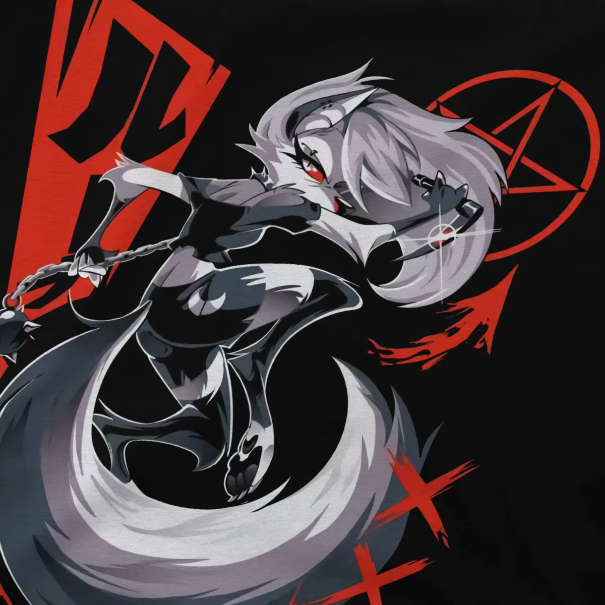 Helluva Boss Anime classique t-shirt graphique hommes hauts Vintage Homme été Polyester Streetwear Harajuku