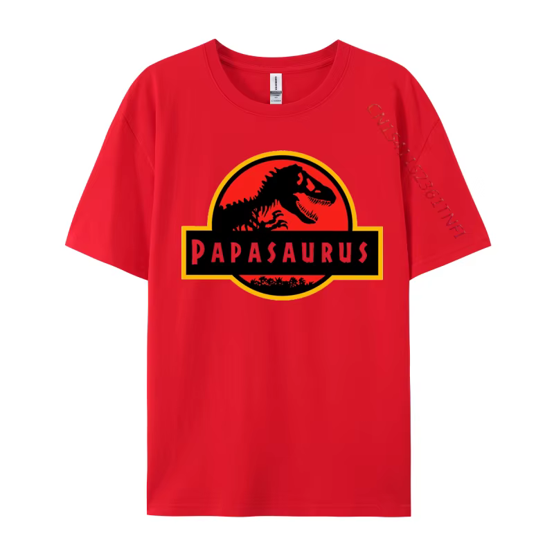 T-shirt en coton Papasaurus pour hommes