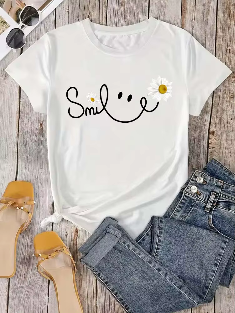 T-shirt imprimé pour femme