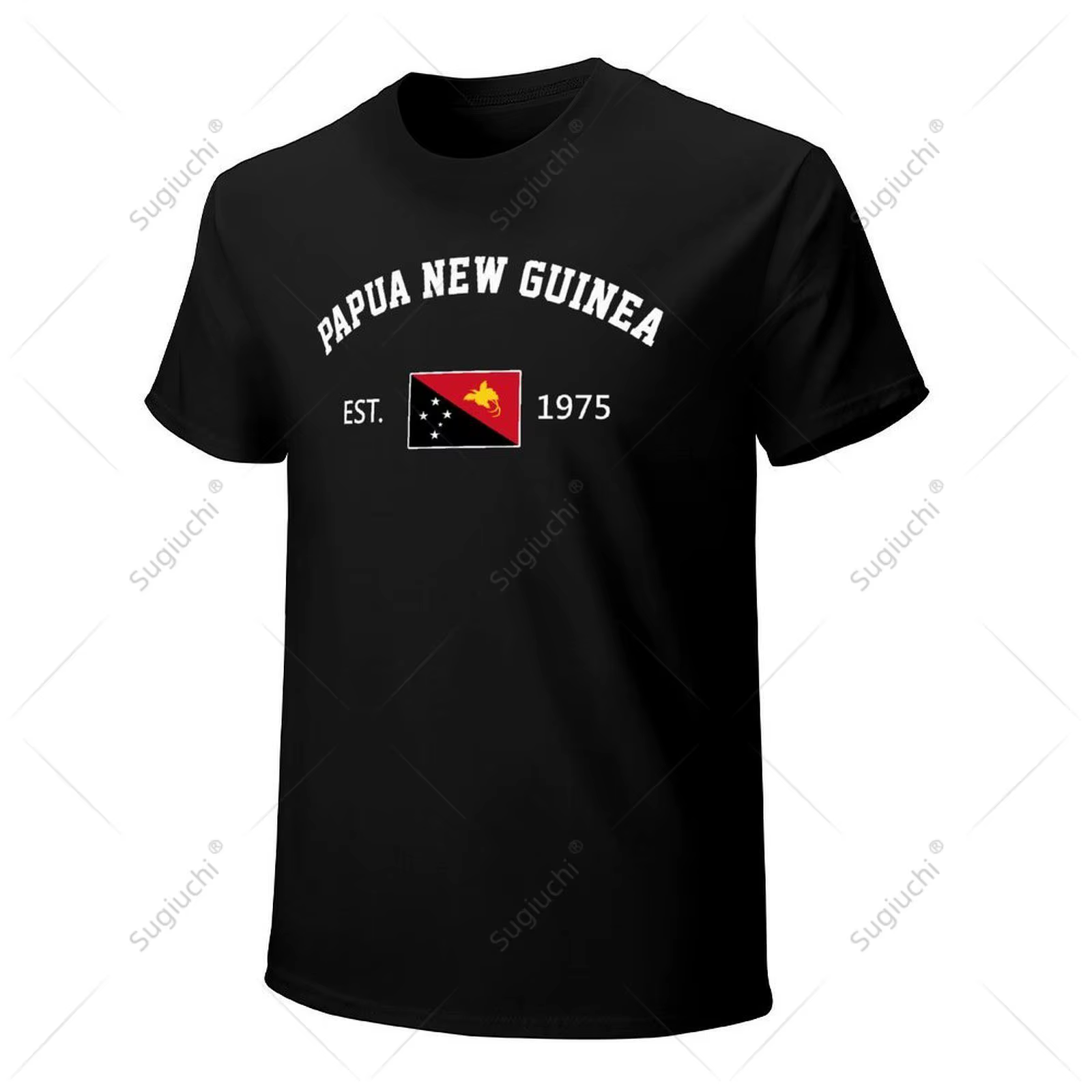 Unisexe hommes papouasie-nouvelle-guinée EST.1975 jour de l'indépendance T-Shirt t-shirts femmes garçons 100% coton