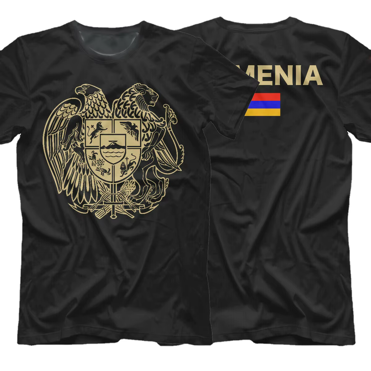 Erevan Coat of Arms of T-Shirt Élimine. Été Coton Manches Courtes O-cou Hommes