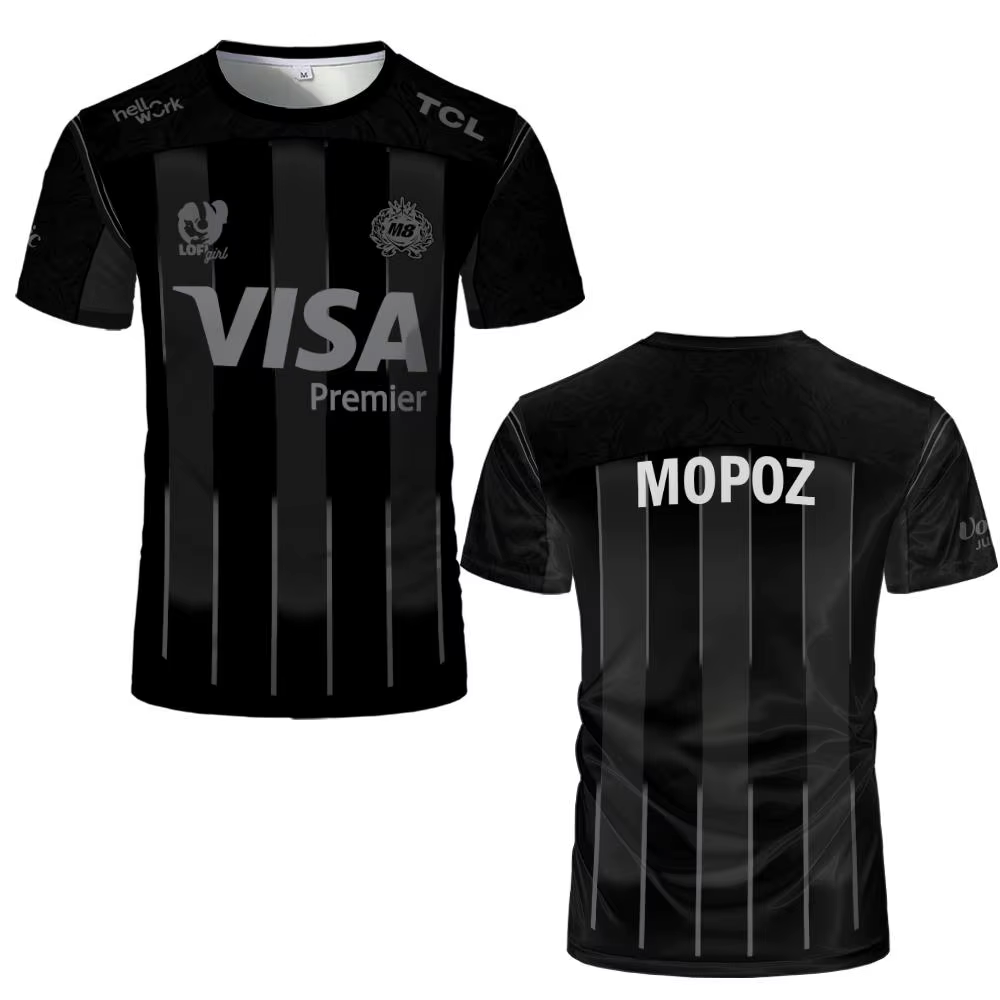 Nouveau maillot d'e-sport Gentle Mates M8 Team pour hommes