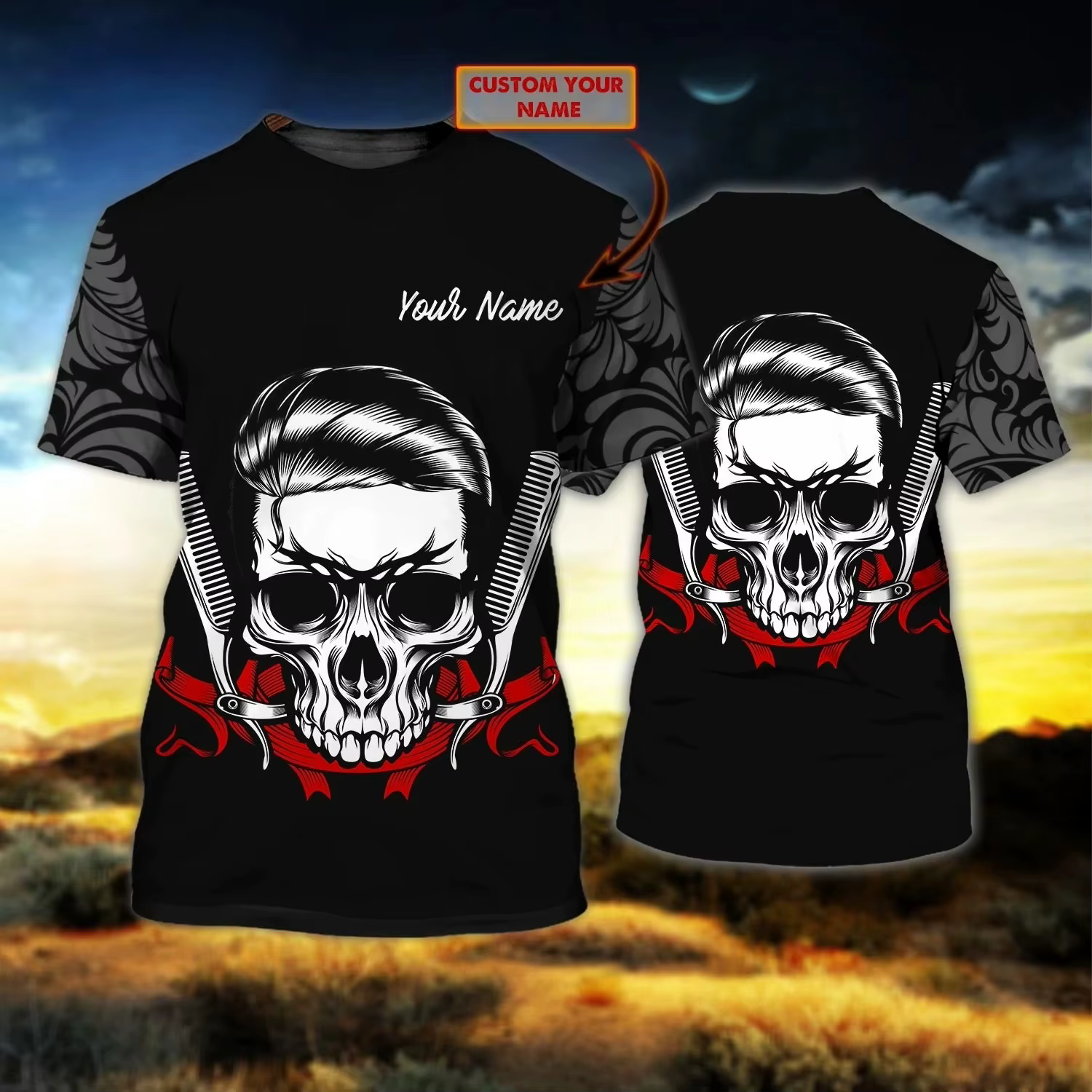 T-shirt Barber Life unisexe