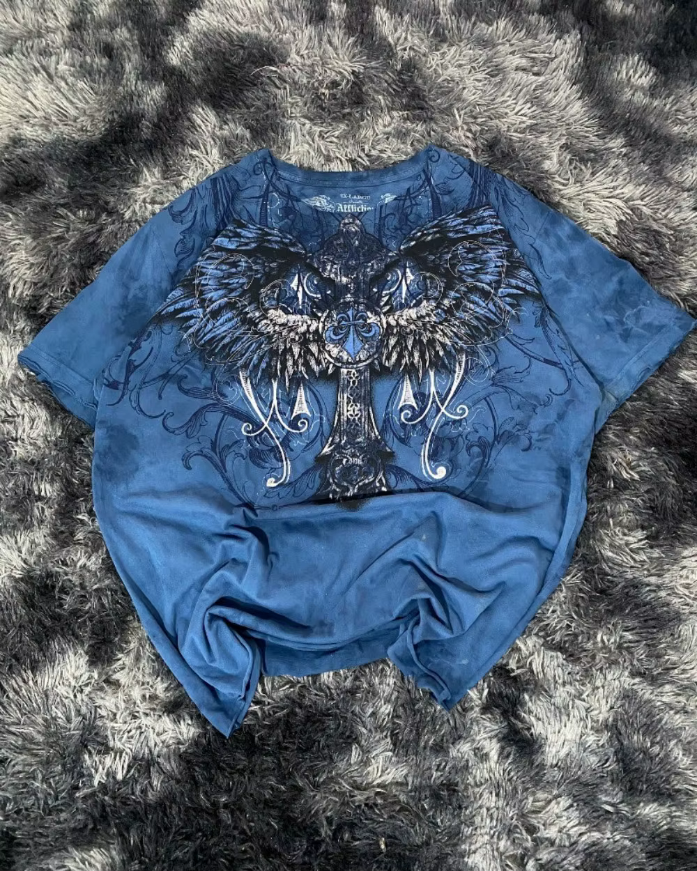 T-shirt pour homme à imprimé crâne américain