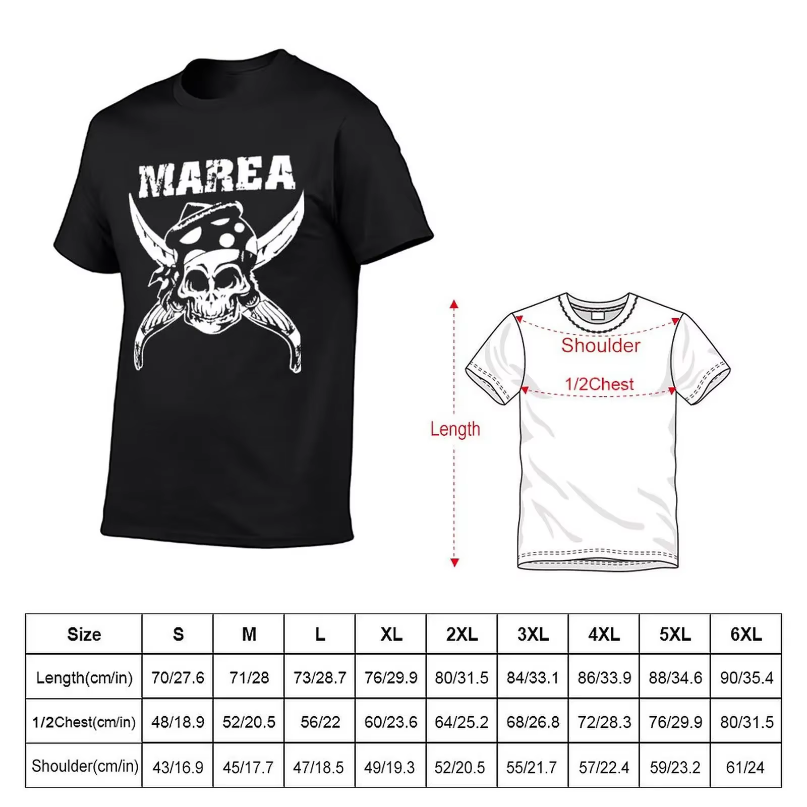 T-shirt graphique Marea Rock pour hommes