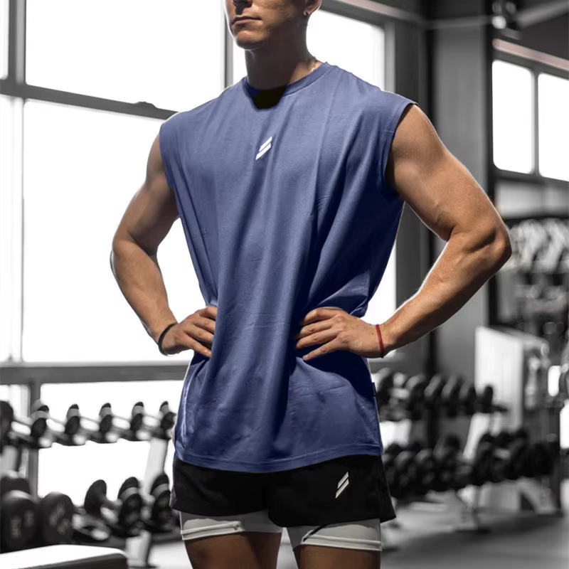 Camiseta deportiva sin mangas para hombre