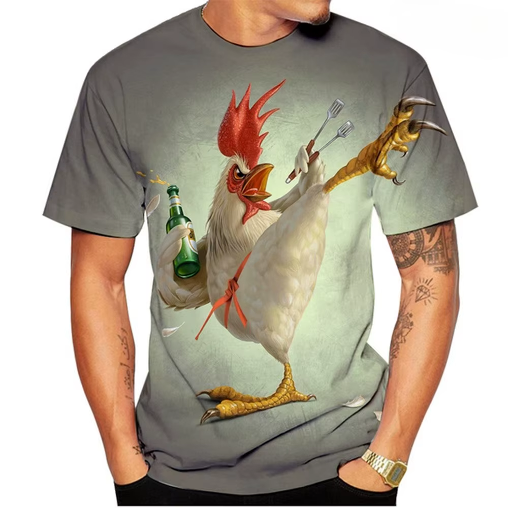 2025 t-shirts d'été nouveauté populaire Animal cochon impression 3d T-shirt drôle cochons haut décontracté respirant et