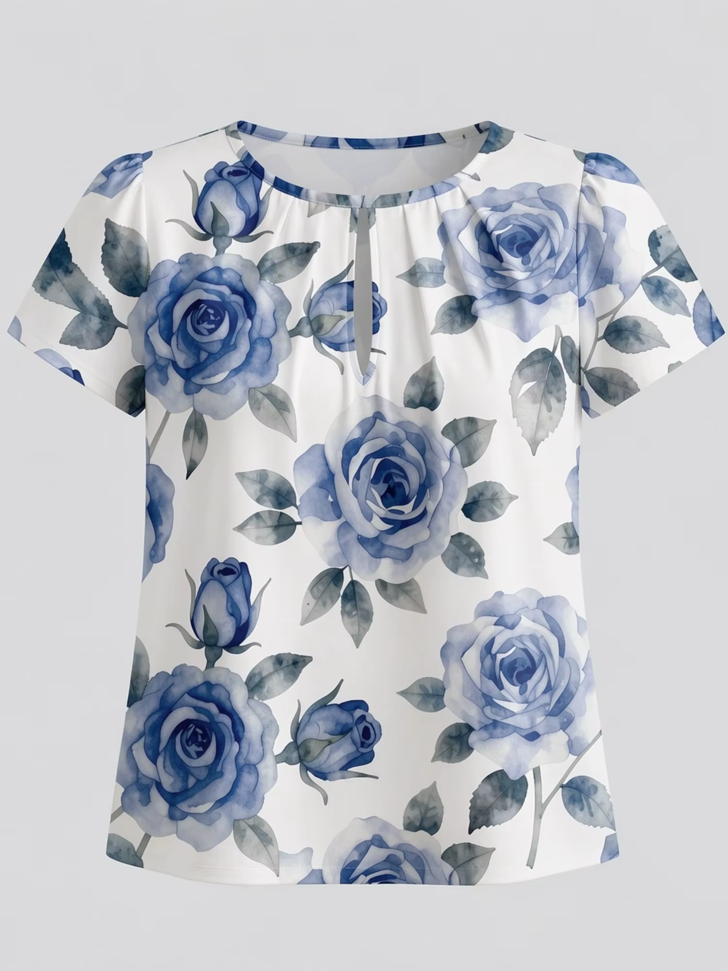 Nouveau T-shirt Femme 2026, Idéal pour les Vacances à la Plage, Col Rond Manches Courtes Imprimé Ample Décontracté Tendance