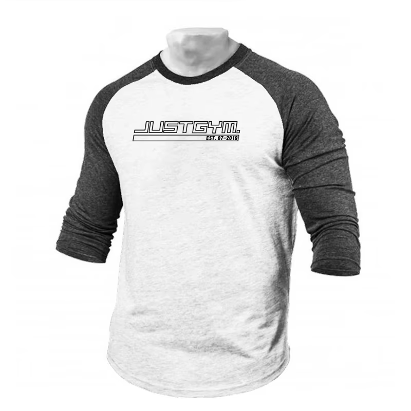 T-shirt de sport à manches trois-quarts pour hommes