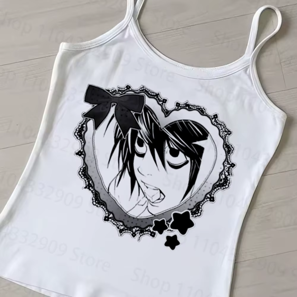 Débardeur graphique Kawaii tendance