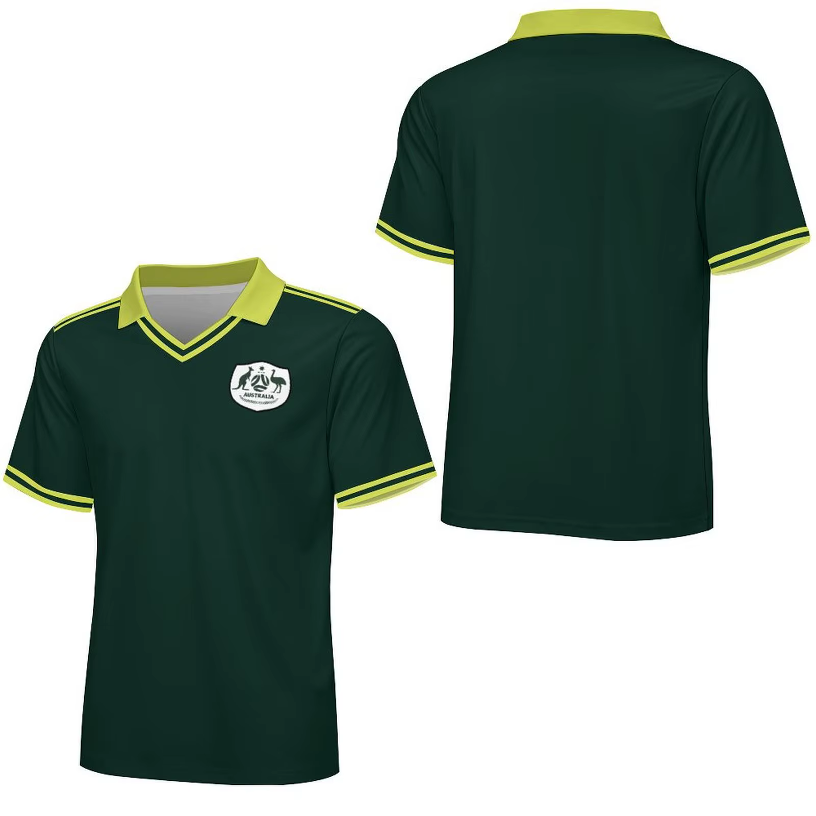 Polo de Rugby rétro rayé en maille pour hommes