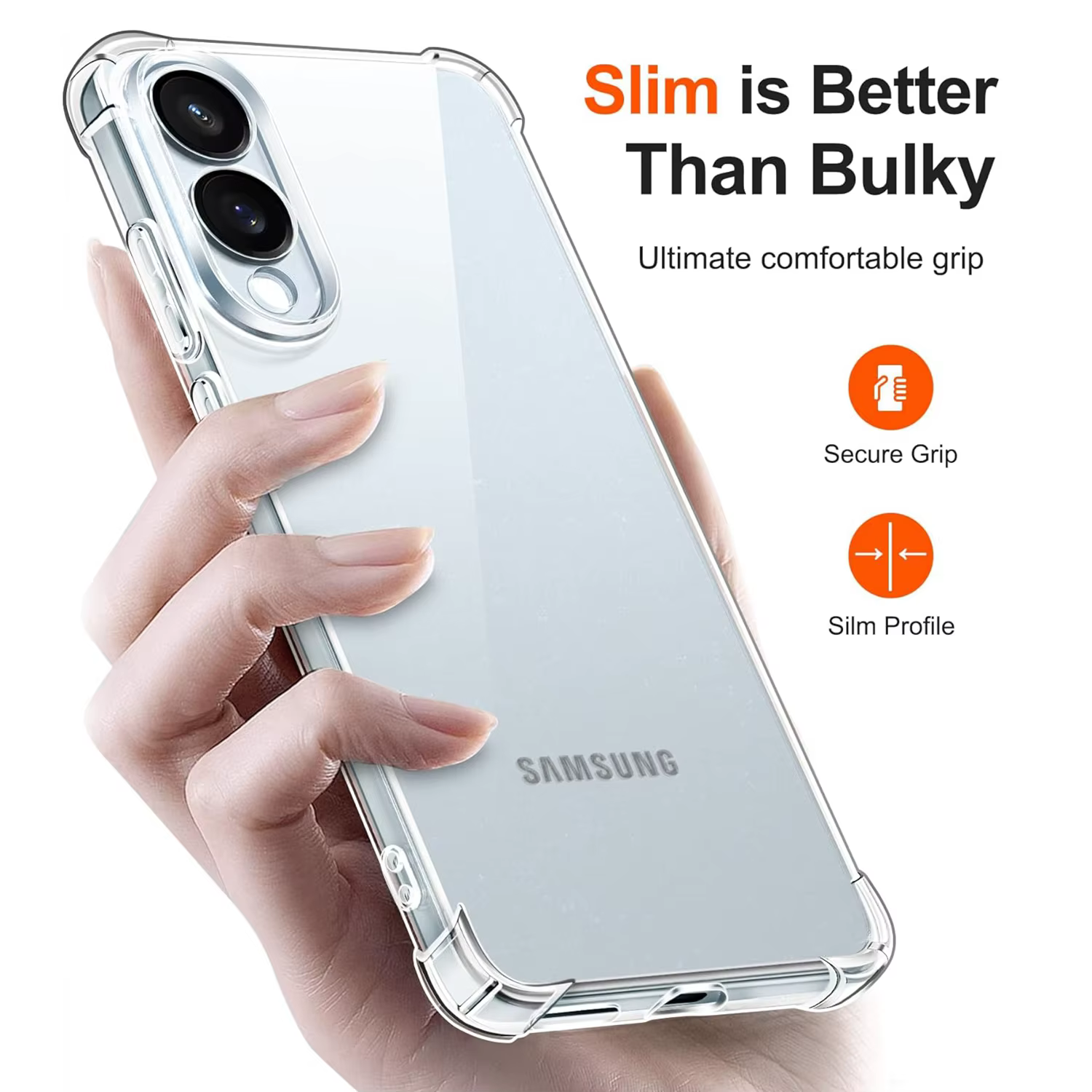 Étui transparent en TPU pour Samsung Galaxy S26 Ultra S26+ S25 FE Edge S25 S25+ Plus, coque de protection antichoc aux quatre coins