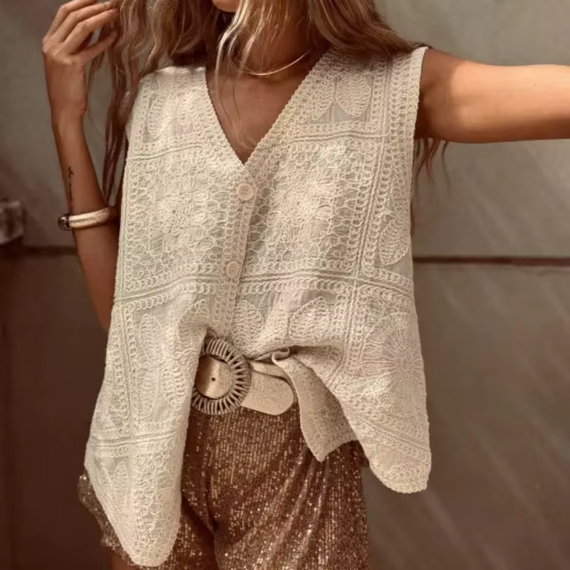 Canwedance – débardeur brodé style Boho