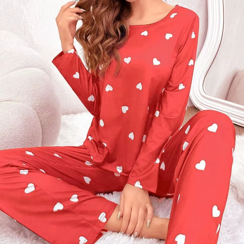 Ensemble de pyjamas College d'amour pour femmes