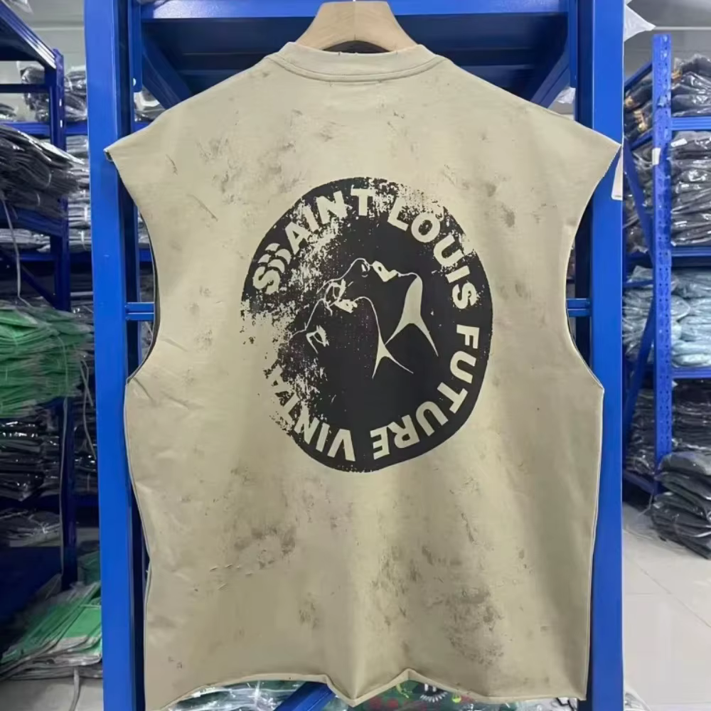 SAINT Débardeur Vintage Sans Manches Homme