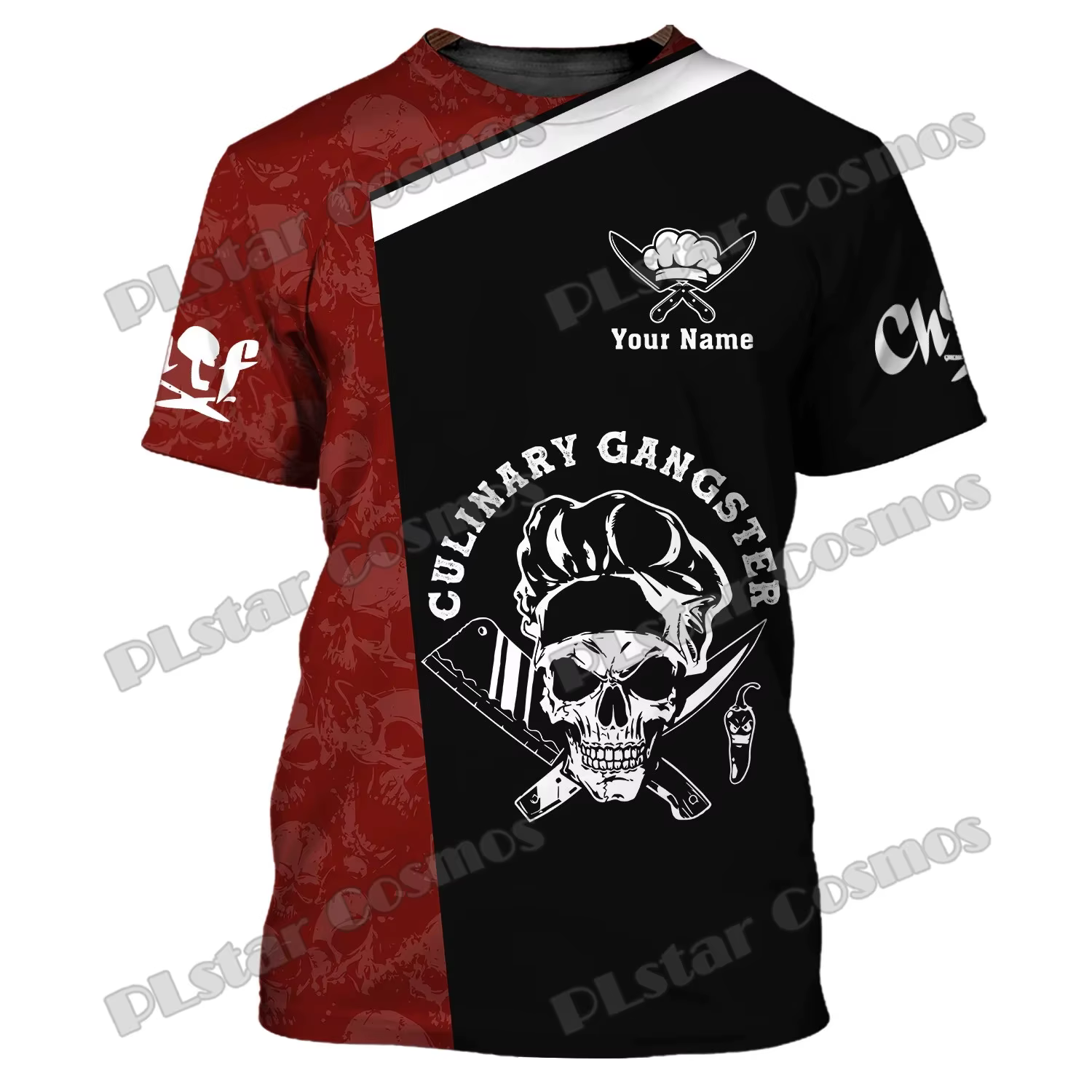 PLstar Cosmos-T-shirt décontracté unisexe avec nom personnalisé pour homme