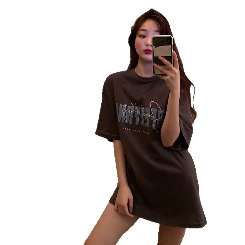 T-shirt décontracté à manches courtes pour femme