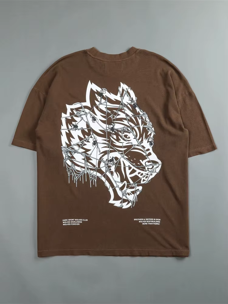DARC sport décontracté ample à la mode T-shirt en coton à manches courtes
