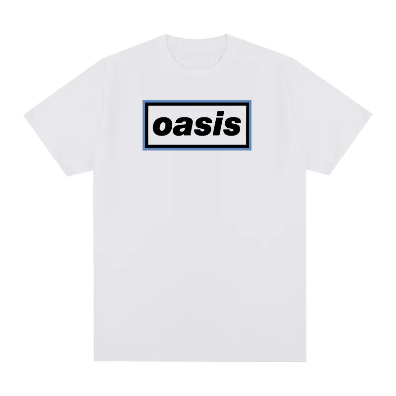 Oasi Band Vintage T-shirt britannique Rock tendance Harajuku femme vêtements coton hommes