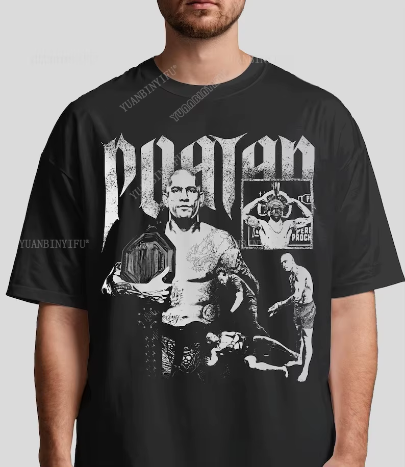 Alex Pereira T-Shirt Streetwear Bootleg Fighter Tee Fighting coton Vintage col rond