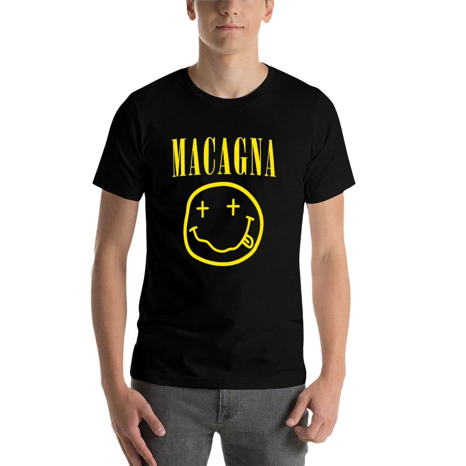 MACAGNA Tpmp T-Shirt pour homme 100 pour cent coton