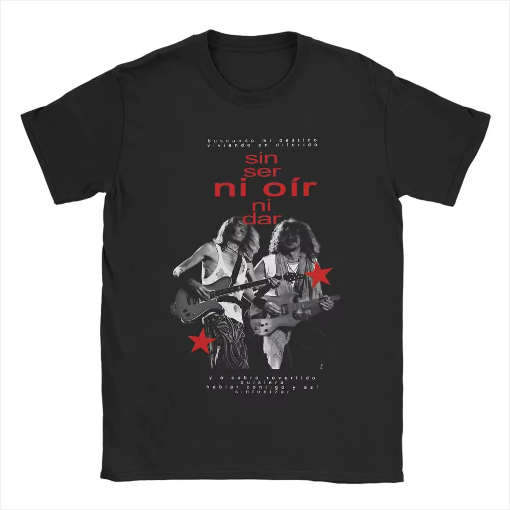 Rock King Tops Extremoduro Roberto Iniesta T-shirt à imprimé graphique 2026 Nouveauté été Y2K Punk Tees