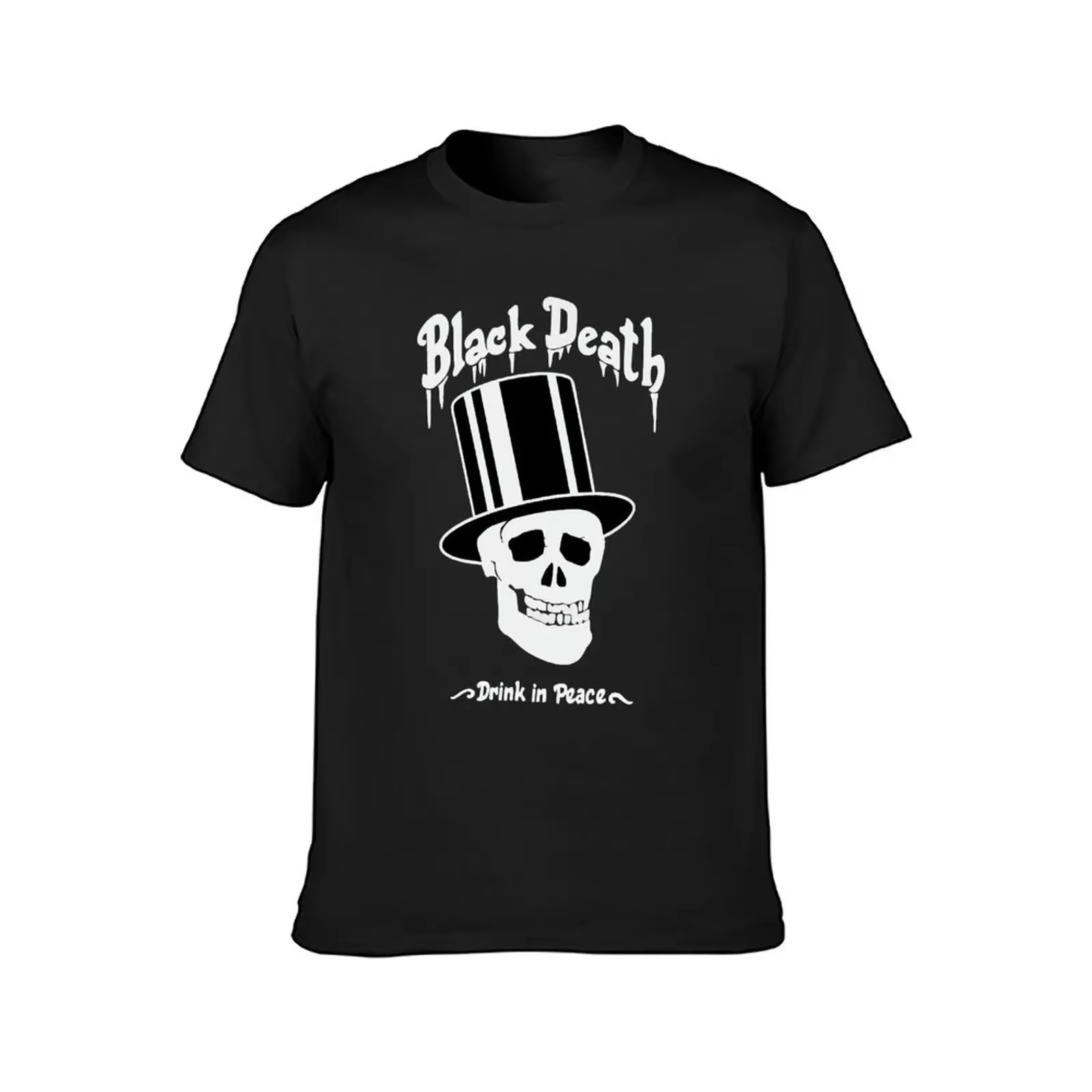 T-shirt surdimensionné avec logo Black Death Vodka pour hommes, impression graphique d'animal microscopique pour garçons, vêtements sublimes