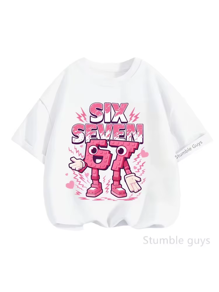 T-shirt graphique rose pour enfants