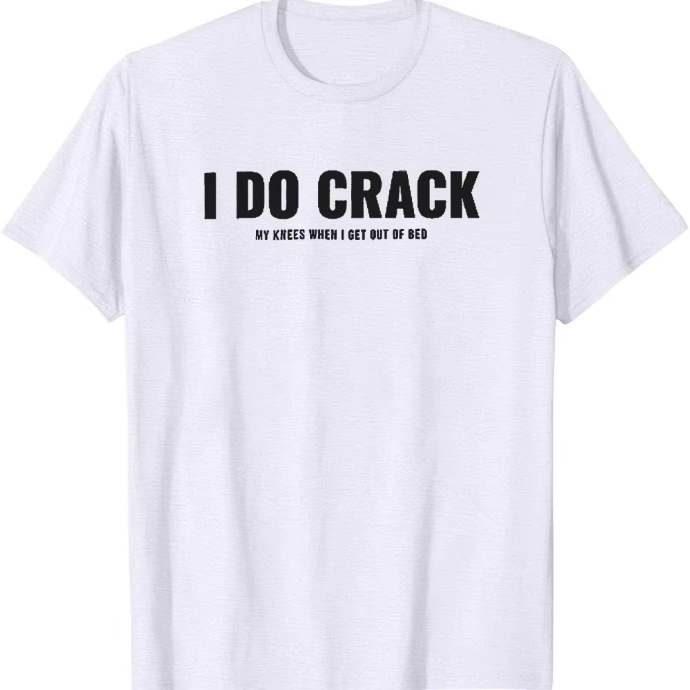 T-shirt humoristique pour homme « I Crack Joke » vert olive