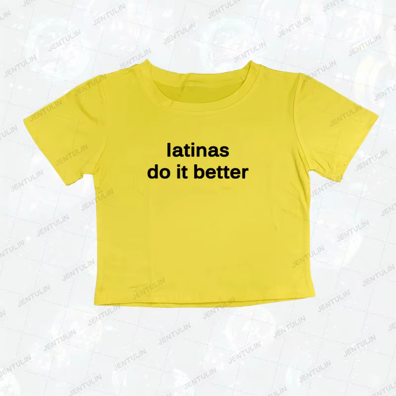 Latinas font mieux T-shirt imprimé mignon femmes à manches courtes culture hauts Harajuku Goth bébé t-shirts rétro