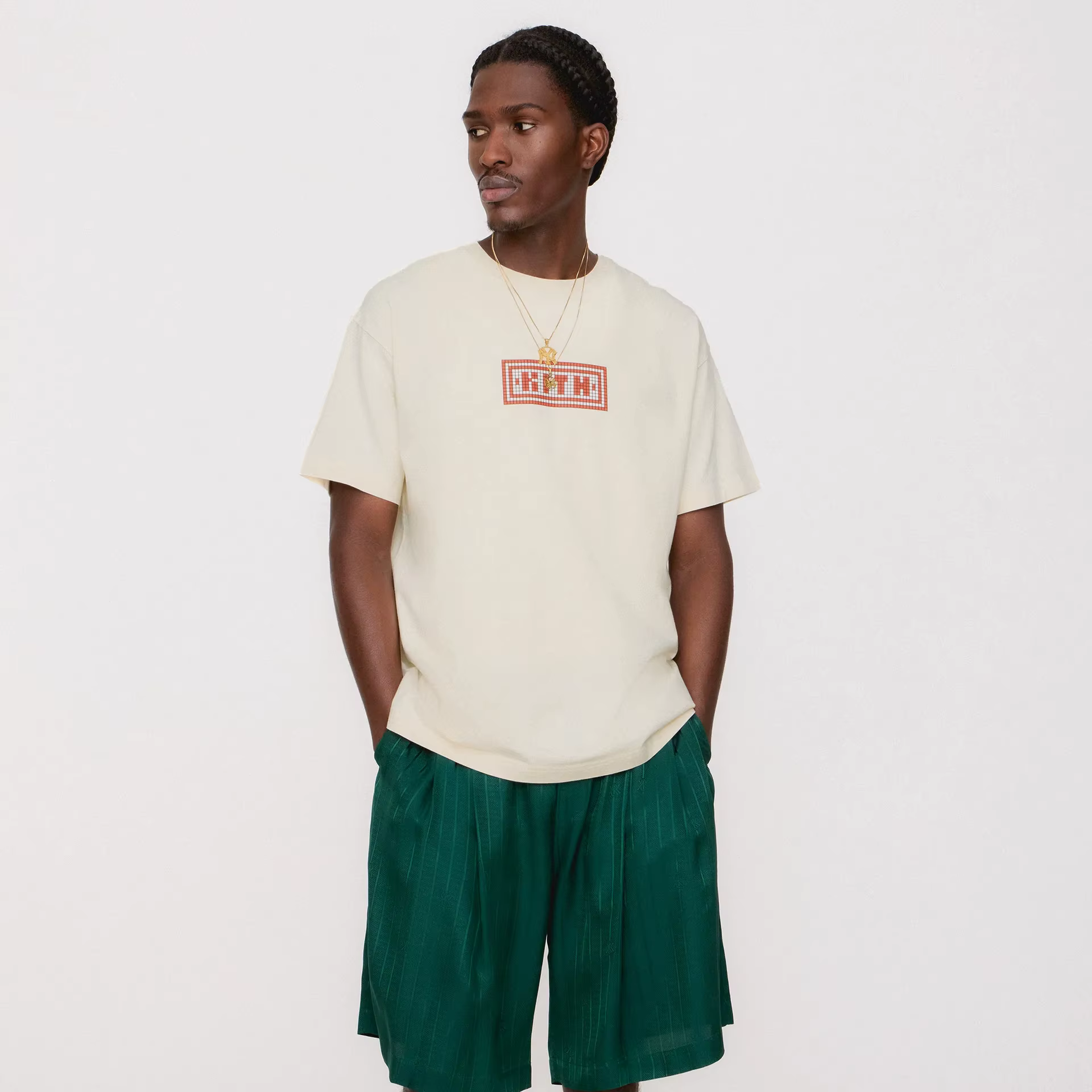 KITH Box T-shirt à manches courtes avec logo floral imprimé pour hommes et femmes