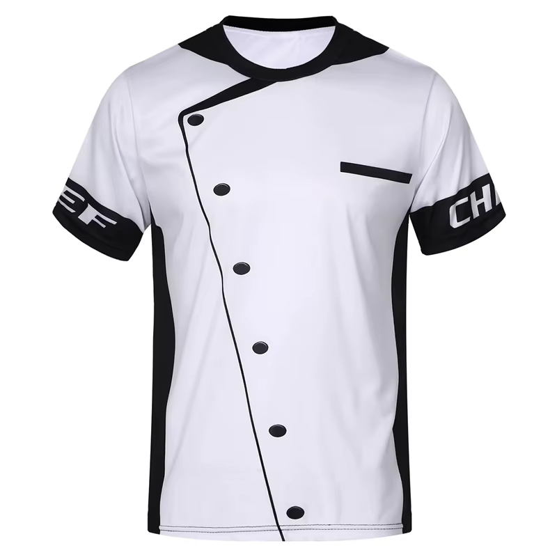 Chef T-Shirt hommes vêtements de créateurs à manches courtes t-shirts impression 3D ustensiles de cuisine Design Cool