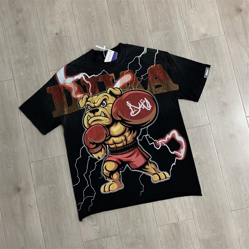 T-shirt Streetwear Tendance Duaa à Manches Courtes Homme Femme