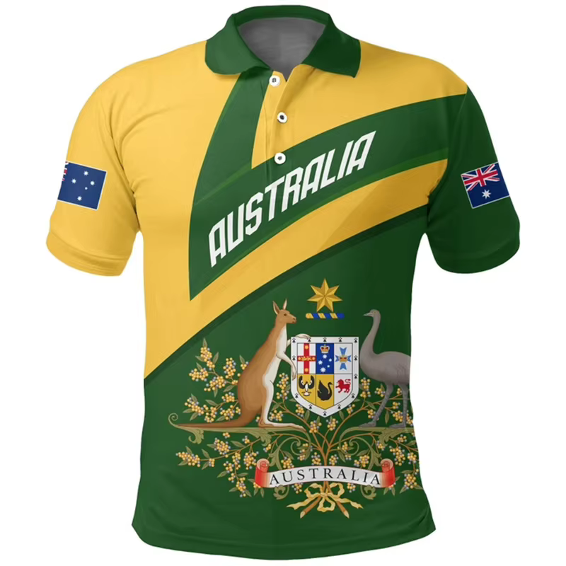 Australia Feel-Polo à manches courtes pour hommes