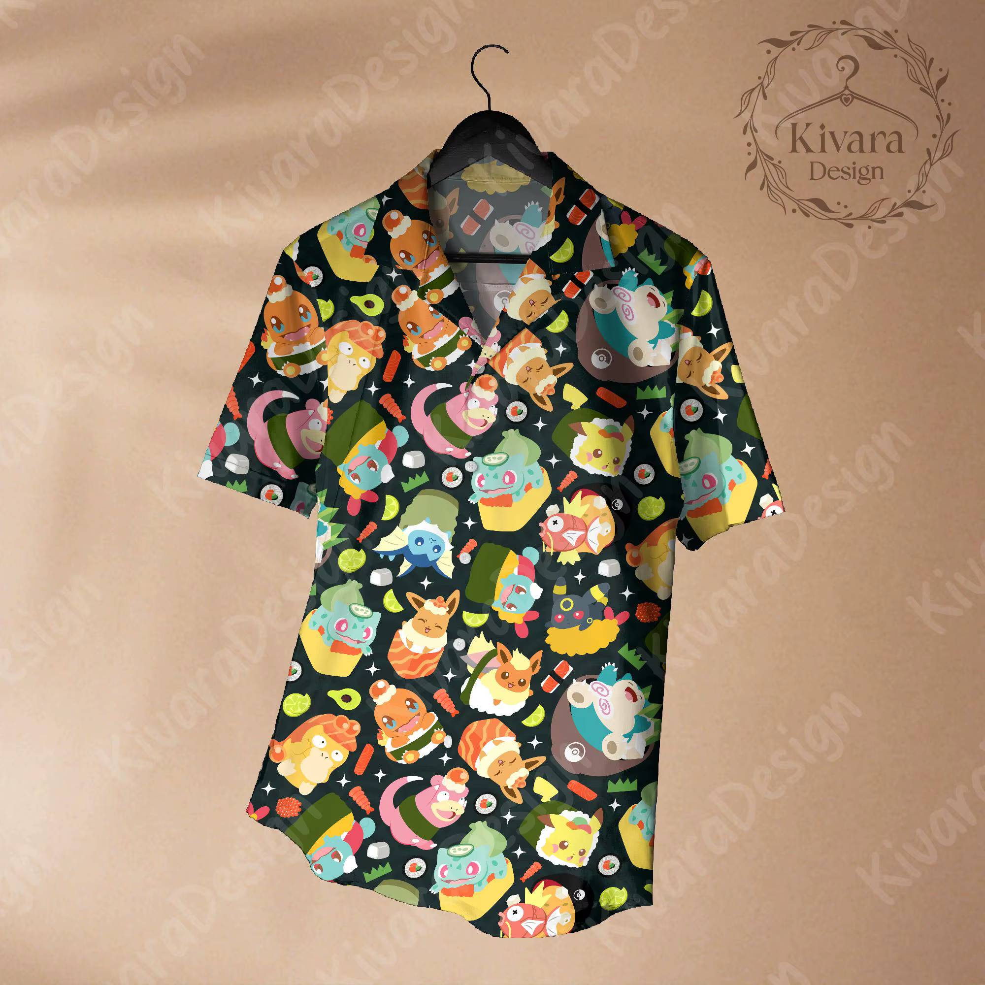 T-shirt à motif Manga Food, chemise hawaïenne, Pokémon, Anime, T-shirt graphique, pour hommes, vêtements de sport et de loisirs d'été, vêtements pour enfants, Y2k, pour femmes 