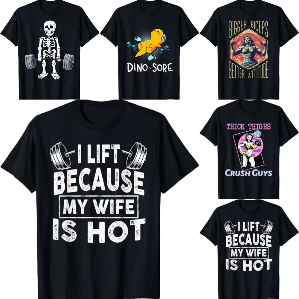 T-shirt de Sport tendance crâne pour hommes et femmes