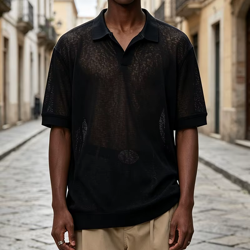 Chemises pour hommes – Nouvelle collection été 2026 : Polos en maille respirants pour le quotidien