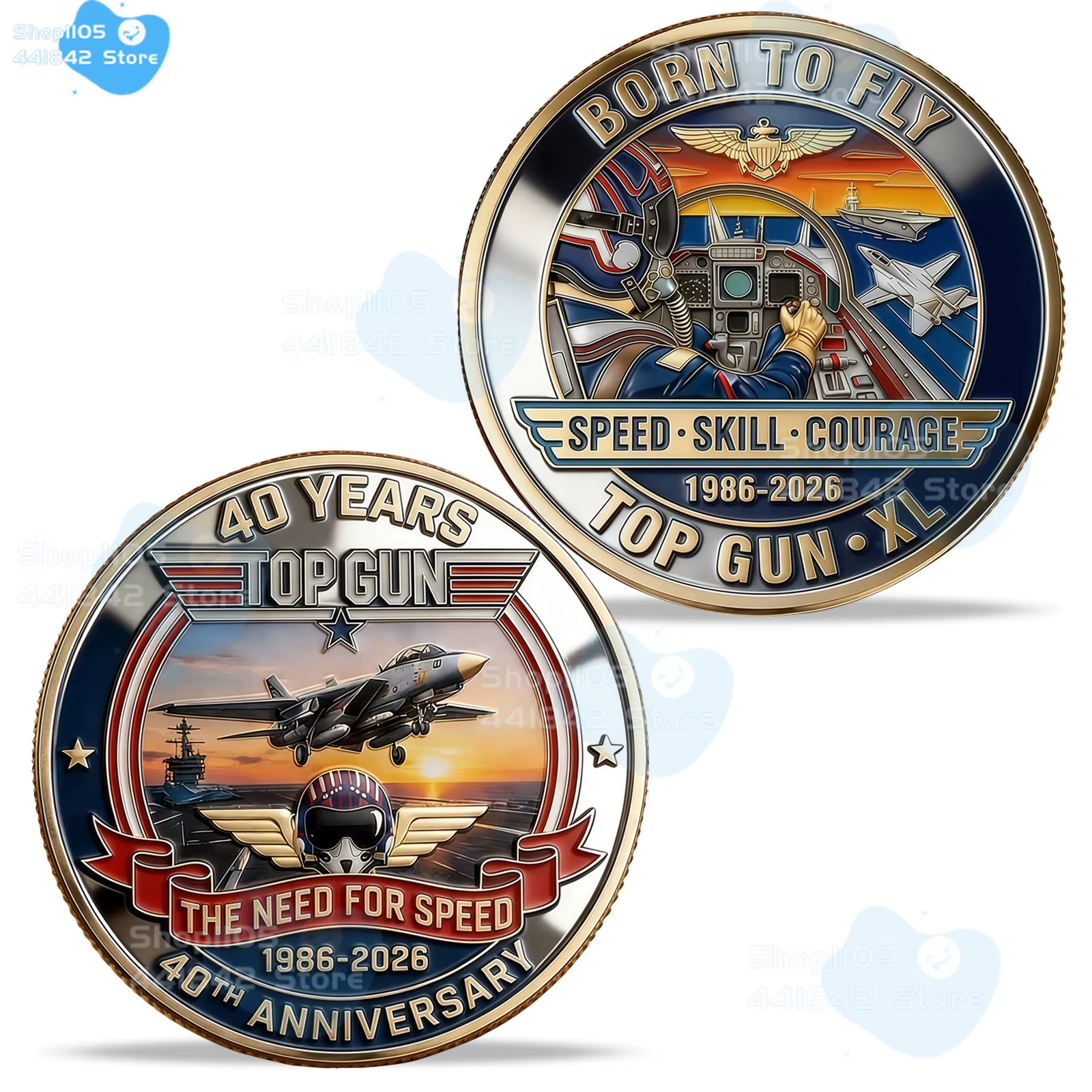 Coffret de collection Top Gun 40e anniversaire, verre à whisky commémoratif + gobelet + porte-clés, cadeau pour les fans de Maverick