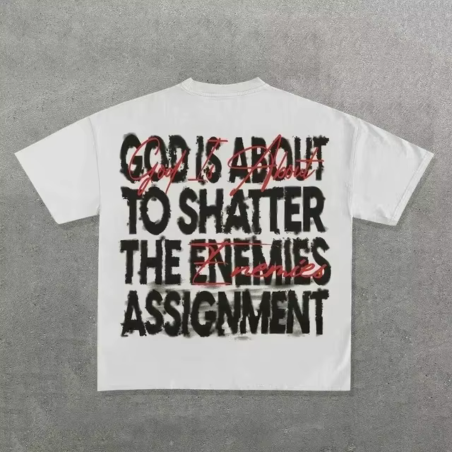 Ins Streetwear Y2k t-shirt hommes Harajuku Hip Hop imprimé graphique décontracté coton col rond