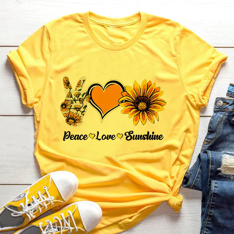 T-shirt jaune pour femmes